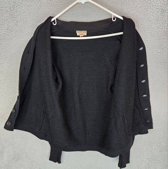 Vintage John Dunlap Womens sz 40 Black Knit Sweater Cardigan Front Button - Picture 11 of 12